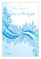Vertical Rectangle Snowflaker Ribbon To From Christmas Hang Tag